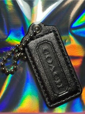 Coach Leather Hangtag, like-new